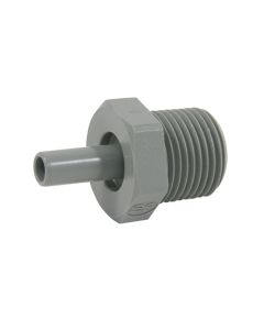 John Guest Adapter - 1/4" Stem to 3/8" Male NPTF